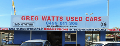 Greg Watts Used Cars - Lot 12 & 13