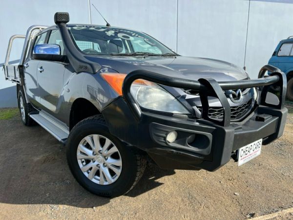 2012 Mazda BT-50 GT (4x4) Grey 6 Speed Manual Dual Cab Utility image