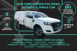 Image for 2016 Ford Ranger Cab Chassis XL Hi-Rider PX MkII