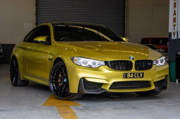 2014 BMW M4 F82 M-DCT Gold 7 Speed Sports Automatic Dual Clutch Coupe image