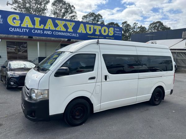 2010 Toyota Hiace KDH222R Commuter Bus High Roof 4dr Auto 4sp 3.0DT (SLWB) image
