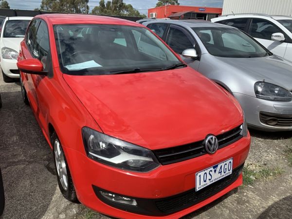 2012 Volkswagen Polo 6R MY13 66 TDI Comfortline Red 7 Speed Auto Direct Shift Hatchback image