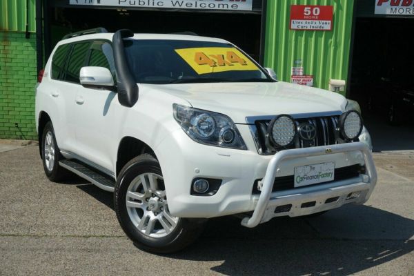2012 Toyota Landcruiser Prado KDJ150R Kakadu White 5 Speed Sports Automatic Wagon image