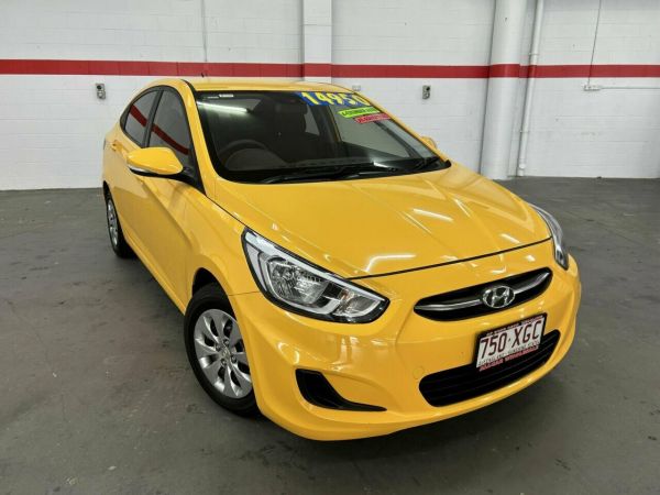 2017 Hyundai Accent RB4 MY17 Active Yellow 6 Speed Constant Variable Sedan image
