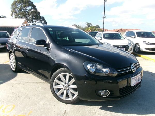 2011 Volkswagen Golf VI MY11 118TSI DSG Comfortline Black 7 Speed Sports Automatic Dual Clutch Wagon image
