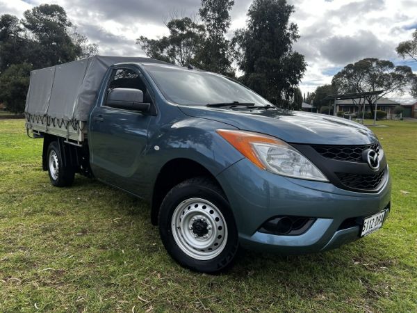 2013 Mazda BT-50 XT (4x2) Blue 6 Speed Manual Cab Chassis image