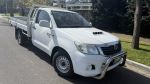 Image for 2013 Toyota Hilux KUN16R MY14 SR White Crystal 5 Speed Manual Cab Chassis