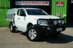 Image for 2015 Mitsubishi Triton MQ MY16 GLX Club Cab White 6 Speed Manual Cab Chassis
