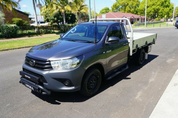 2021 Toyota Hilux TGN121R Workmate (4x2) Charcoal 6 Speed Automatic Cab Chassis image