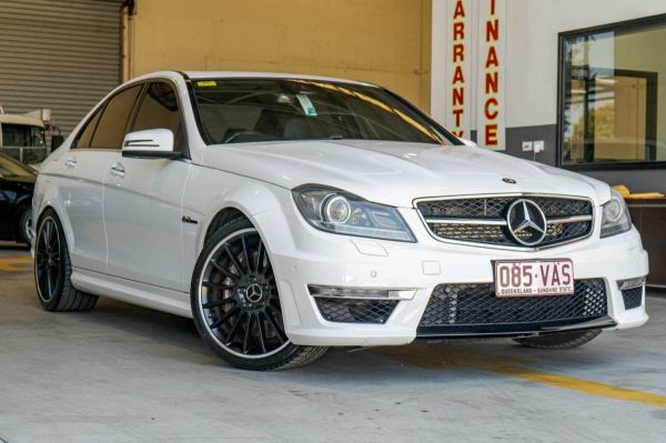 2014 Mercedes-Benz C-Class W204 MY14 C63 AMG SPEEDSHIFT MCT White 7 Speed Sports Automatic Sedan image