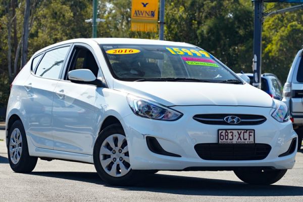 2016 Hyundai Accent RB4 MY16 Active White 6 Speed Constant Variable Hatchback image