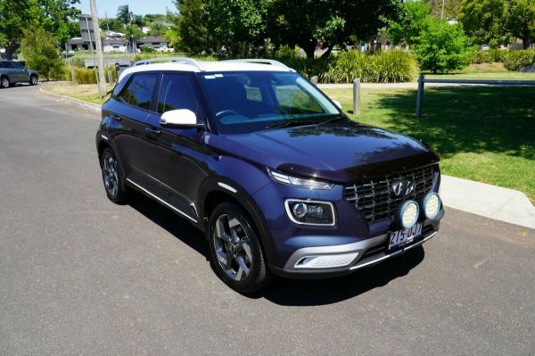 2022 Hyundai Venue Qx.v4 MY22 Elite (denim) Two-Tone Roof Blue 6 Speed Automatic Wagon image