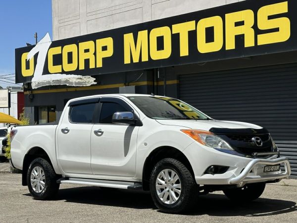 2013 Mazda BT-50 UP0YF1 XTR 4x2 Hi-Rider White 6 Speed Sports Automatic Utility image