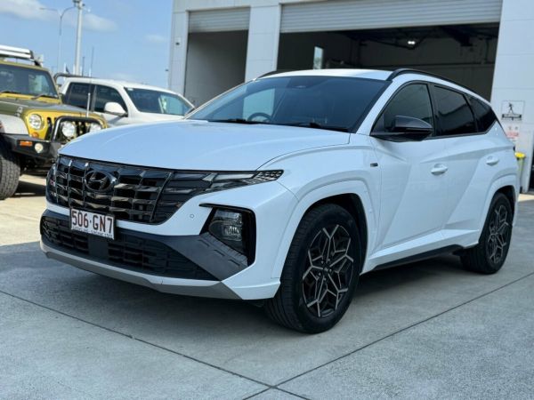 2023 Hyundai Tucson NX4.V2 MY23 Elite AWD N Line White 8 Speed Sports Automatic Wagon image