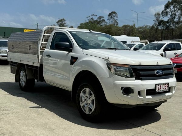 2013 Ford Ranger PX XL Hi-Rider White 6 Speed Sports Automatic Cab Chassis image