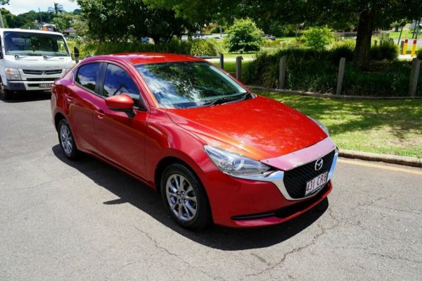 2021 Mazda 2 DL G15 Pure Maroon 6 Speed Automatic Sedan image
