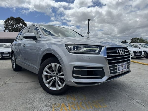 2016 Audi Q7 4M MY16 TDI Tiptronic Quattro Silver 8 Speed Sports Automatic Wagon image