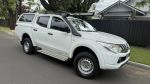 Image for 2015 Mitsubishi Triton MQ MY16 GLX (4x4) White Crystal 6 Speed Manual Dual Cab Utility