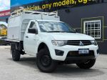 Image for ** 2015 Mitsubishi Triton MN GL ** Cab Chassis 2 Doors ** Manual 5sp ** 4x2 ** 2.5L Turbo Diesel ** Service up to Date ** Bluetooth ** Flat Roof Rack