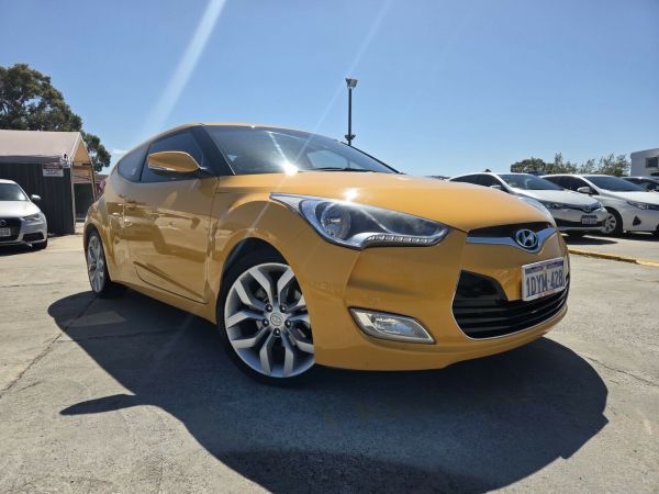 2012 Hyundai Veloster FS Coupe D-CT Yellow 6 Speed Sports Automatic Dual Clutch Hatchback image