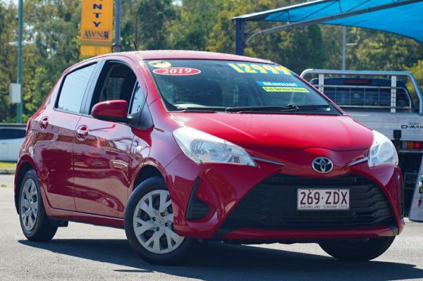 2019 Toyota Yaris NCP130R Ascent Red 5 Speed Manual Hatchback image