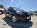 Image for 2012 Toyota Yaris NCP131R YRS Black 4 Speed Automatic Hatchback
