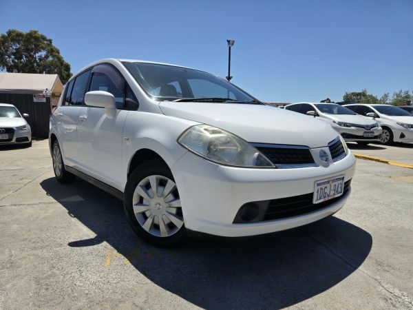 2009 Nissan Tiida C11 MY07 ST White 4 Speed Automatic Hatchback image