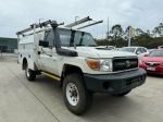 Image for 2014 Toyota Landcruiser VDJ79R Workmate White 5 Speed Manual Cab Chassis