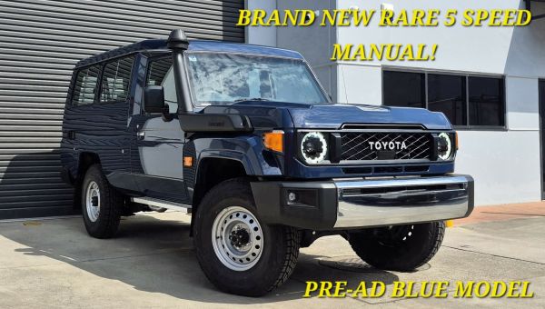 2025 Toyota Landcruiser Gdjl78R GXL Troopcarrier Midnight Blue 5 Speed Manual Wagon image