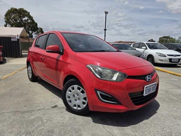 2014 Hyundai i20 PB MY14 Active Red 4 Speed Automatic Hatchback image