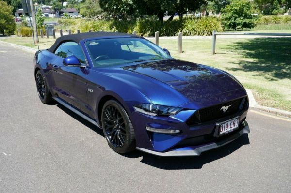 2019 Ford Mustang FN MY20 GT 5.0 V8 Blue 10 Speed Automatic Convertible image