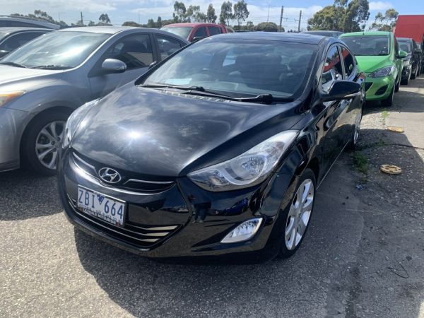 2012 Hyundai Elantra MD Elite Black 6 Speed Automatic Sedan image