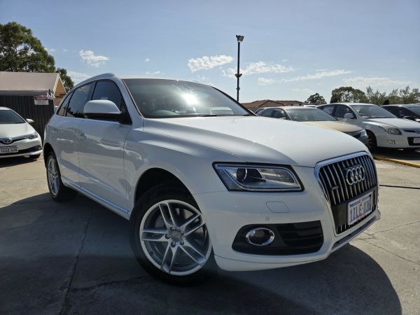 2013 Audi Q5 8R MY13 TDI S Tronic Quattro White 7 Speed Sports Automatic Dual Clutch Wagon image