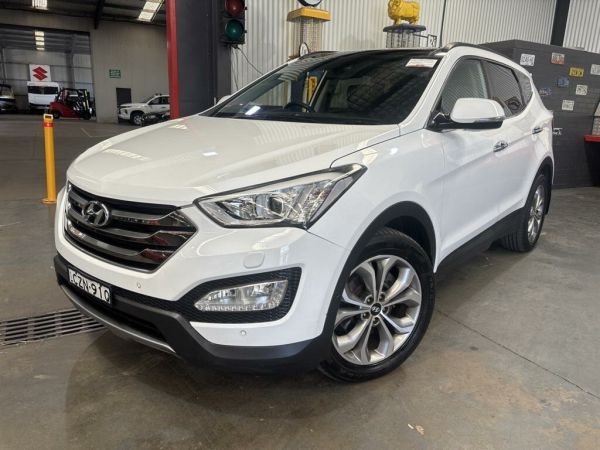 2015 Hyundai Santa Fe DM MY15 Highlander CRDi (4x4) White 6 Speed Automatic Wagon image