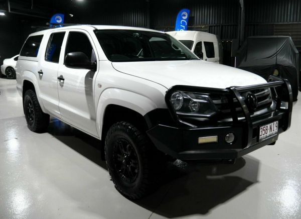 2014 Volkswagen Amarok 2H MY14 TDI400 4Mot White 6 Speed Manual Utility image