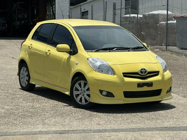 2010 Toyota Yaris NCP91R 10 Upgrade YRX Yellow 4 Speed Automatic Hatchback image