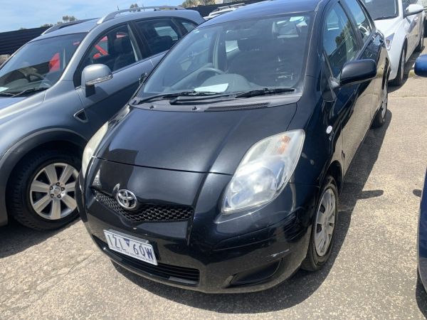 2010 Toyota Yaris NCP90R 10 Upgrade YR Black 4 Speed Automatic Hatchback image