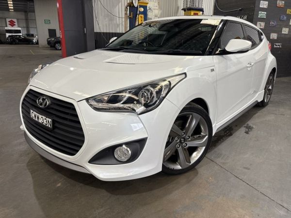 2014 Hyundai Veloster FS3 SR Turbo White 6 Speed Automatic Coupe image