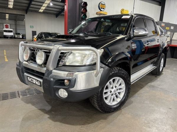 2013 Toyota Hilux KUN26R MY12 SR5 (4x4) Black 4 Speed Automatic Dual Cab Pick-up image