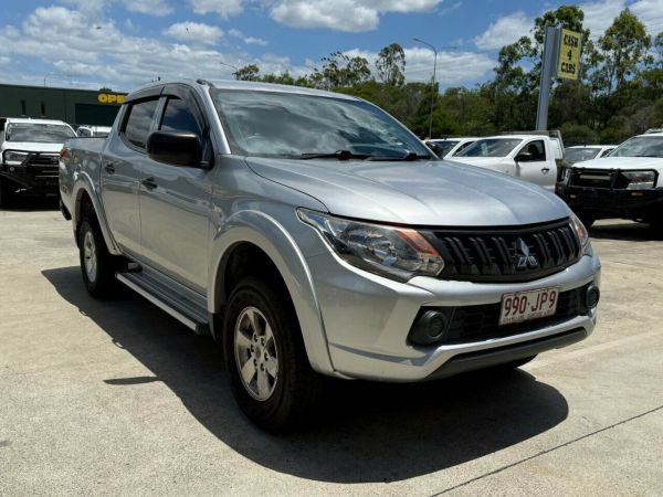 2016 Mitsubishi Triton MQ MY16 GLX Double Cab Silver 6 Speed Manual Utility image