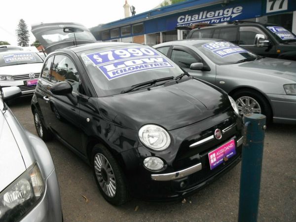 2013 Fiat 500 MY13 Lounge Black 5 Speed Automatic Hatchback image