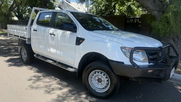 2013 Ford Ranger PX XL 3.2 (4x4) White Crystal 6 Speed Manual Dual Cab Chassis image