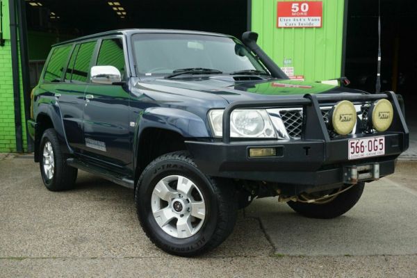 2008 Nissan Patrol GU 6 MY08 ST Blue 5 Speed Manual Wagon image