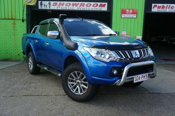 2016 Mitsubishi Triton MQ MY16 GLS Double Cab Blue 5 Speed Sports Automatic Utility image