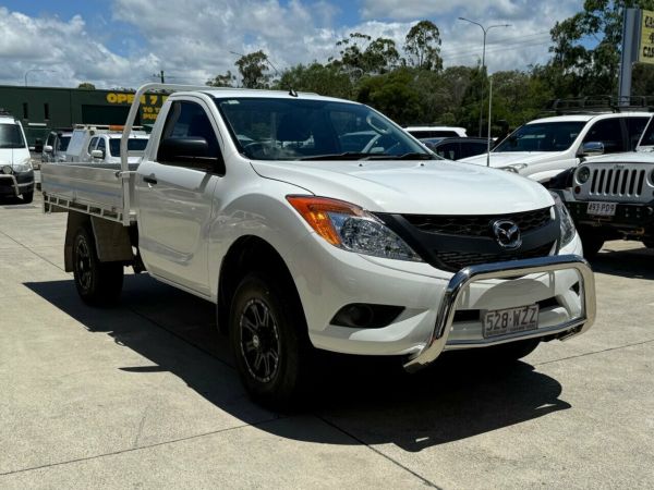 2014 Mazda BT-50 UP0YD1 XT 4x2 Hi-Rider White 6 Speed Sports Automatic Cab Chassis image