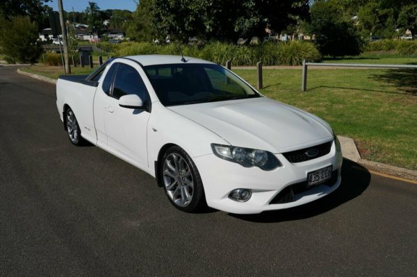 2009 Ford Falcon FG XR8 White 6 Speed Manual Utility image