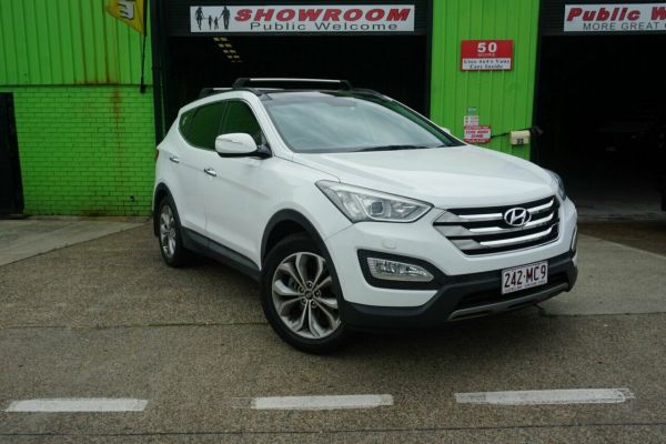 2013 Hyundai Santa Fe DM MY14 Highlander White 6 Speed Automatic Wagon image