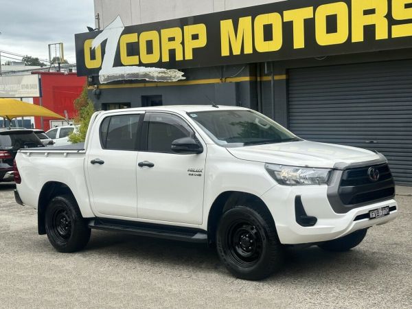 2021 Toyota Hilux GUN136R SR Double Cab 4x2 Hi-Rider White 6 Speed Sports Automatic Utility image