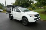 Image for 2016 Mitsubishi Triton MQ MY16 GLX (4x4) White 6 Speed Manual Dual Cab Utility