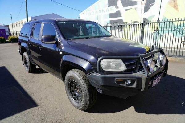 2011 Volkswagen Amarok 2H MY12 TDI400 Highline (4x4) Black 6 Speed Manual Dual Cab Utility image
